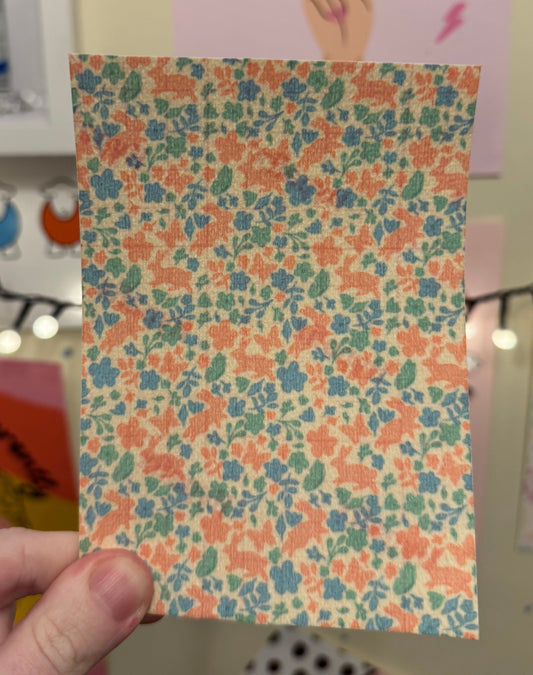 Bunny’s & pink/blue florals! Easter florals collection tubie tape