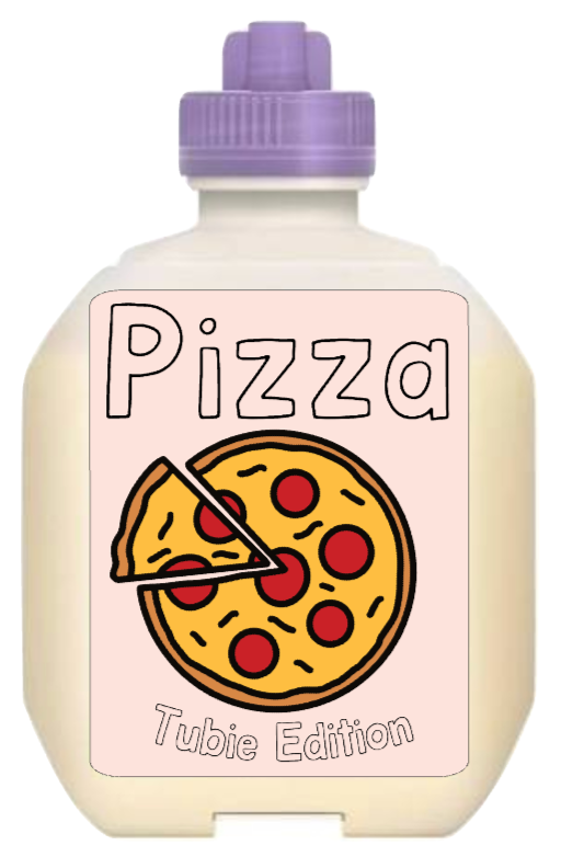 (Nestle Peptamen) Pizza Tubie edition - Foodie al Tubie (feed bottle stickers)