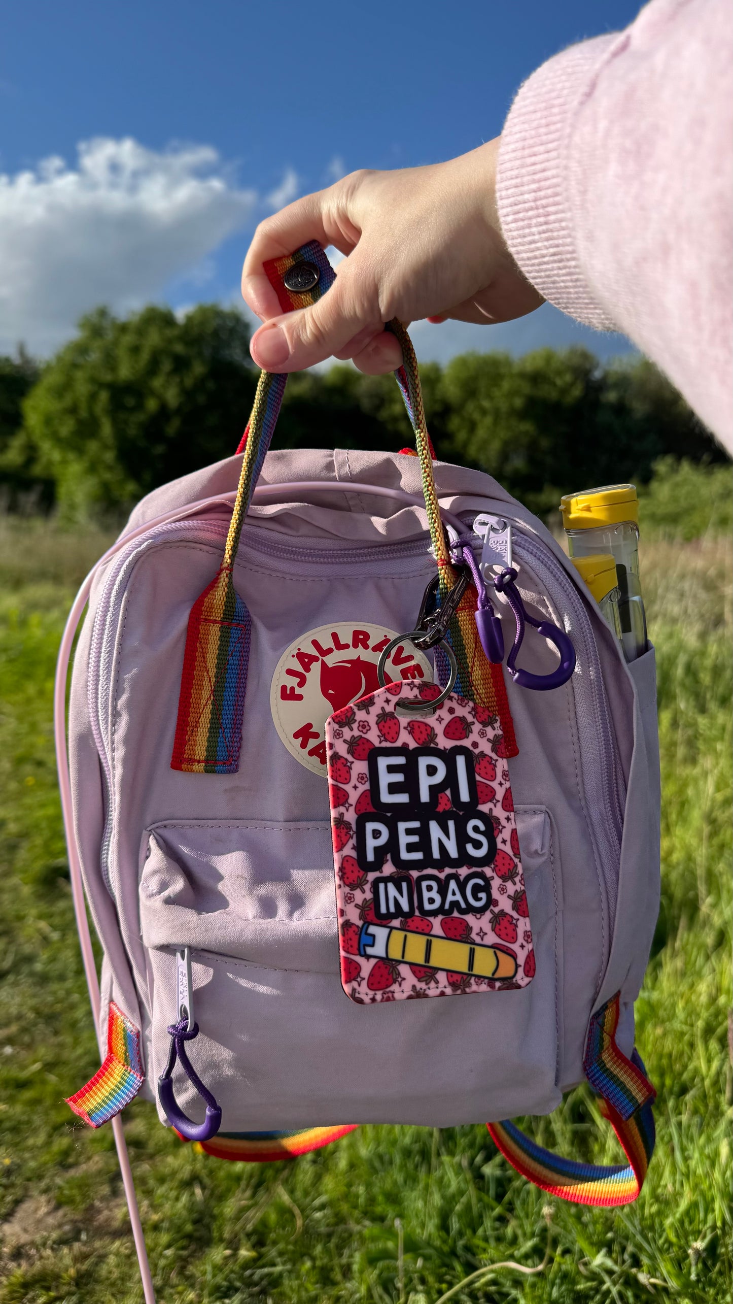Medical bag tag “Epi Pens in Bag”