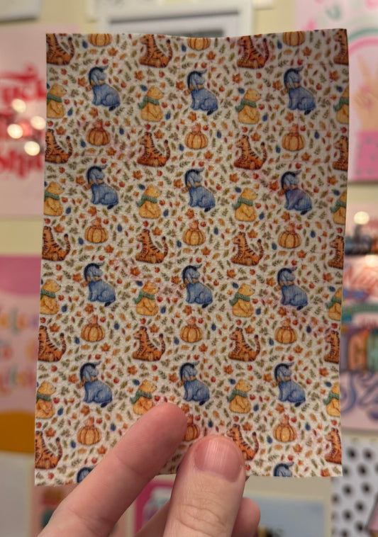 Autumn winnie the Pooh and friends tubie tape