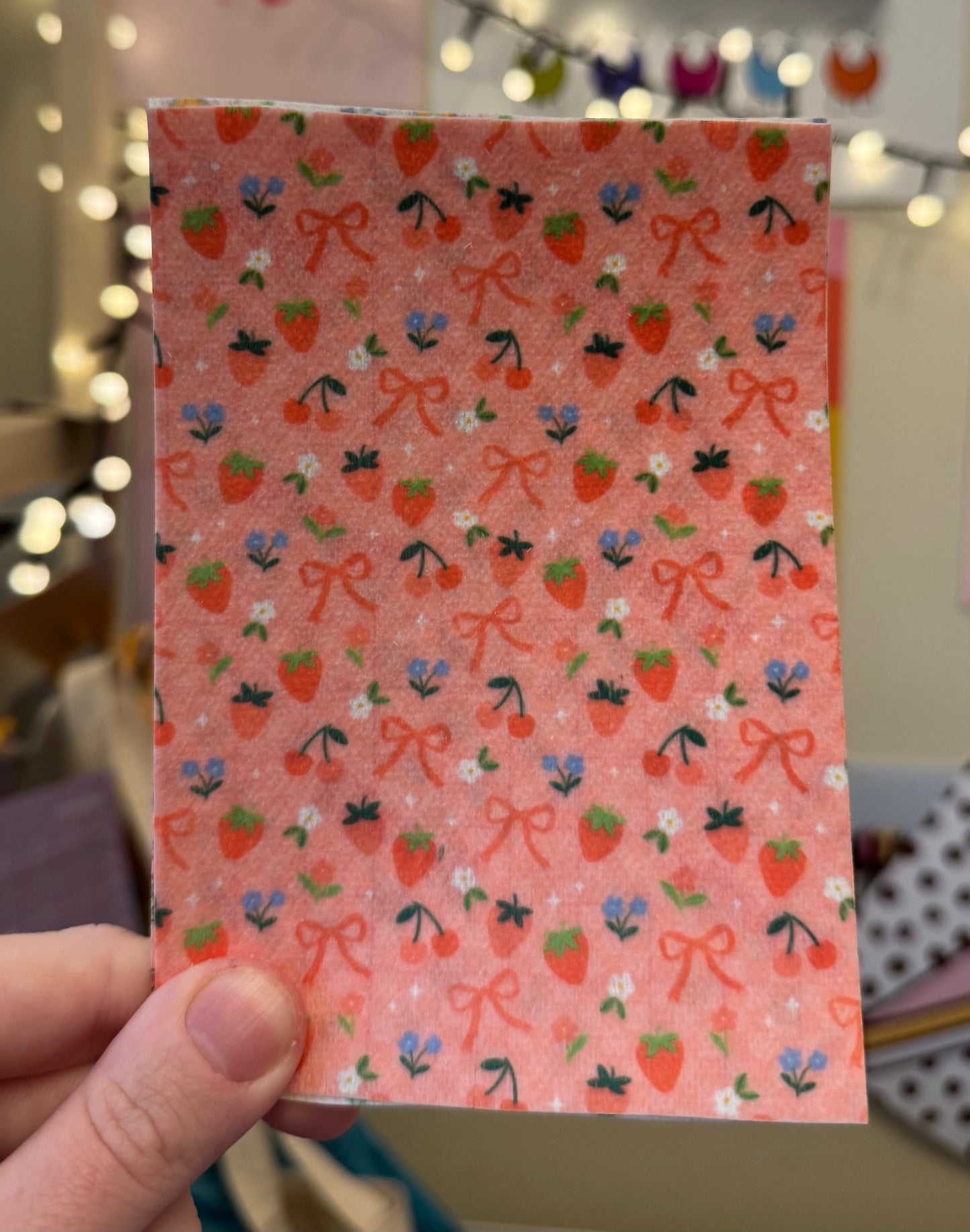 Bows & strawberry party Tubie tape