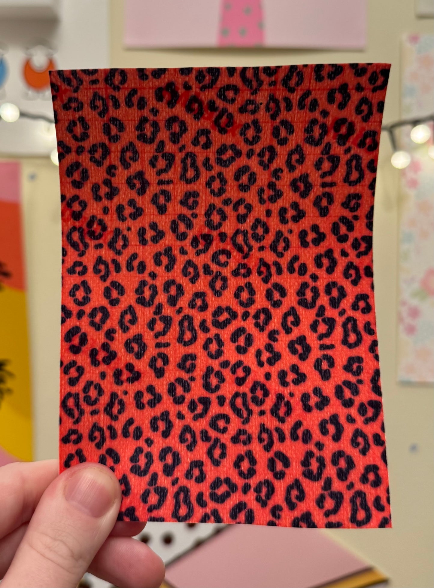 Bright pink leopard print￼Tubie tape