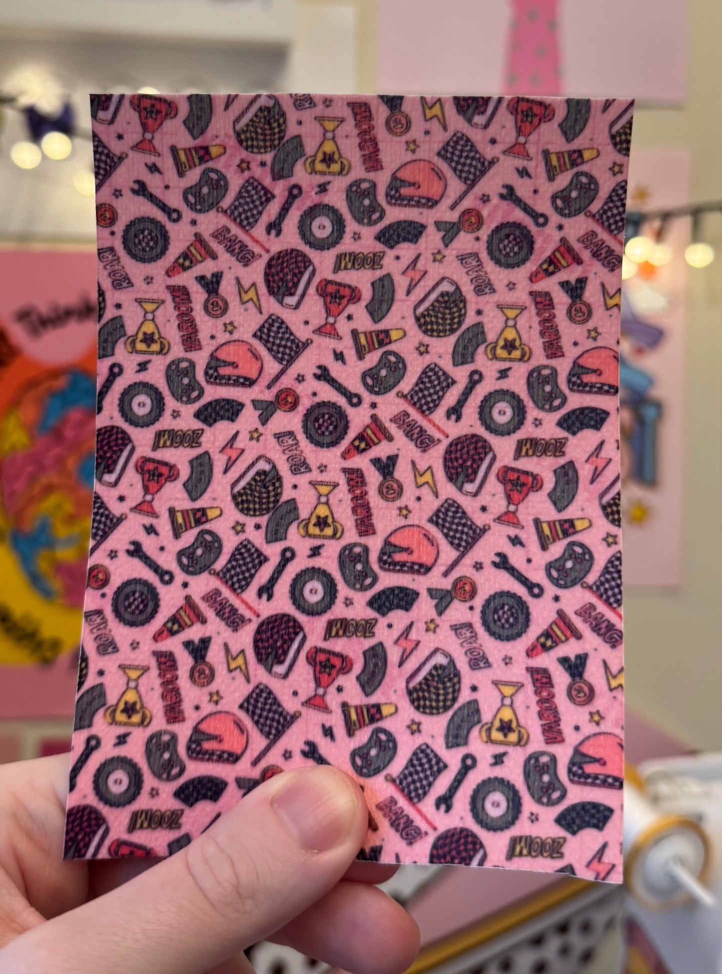 Car racer/motor sports (pink) Tubie tape