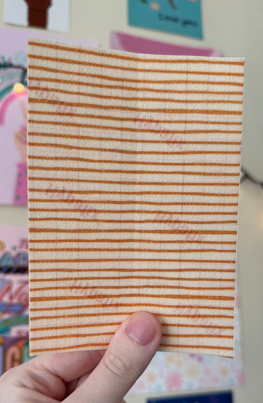 Summer day yellow strips tubie tape