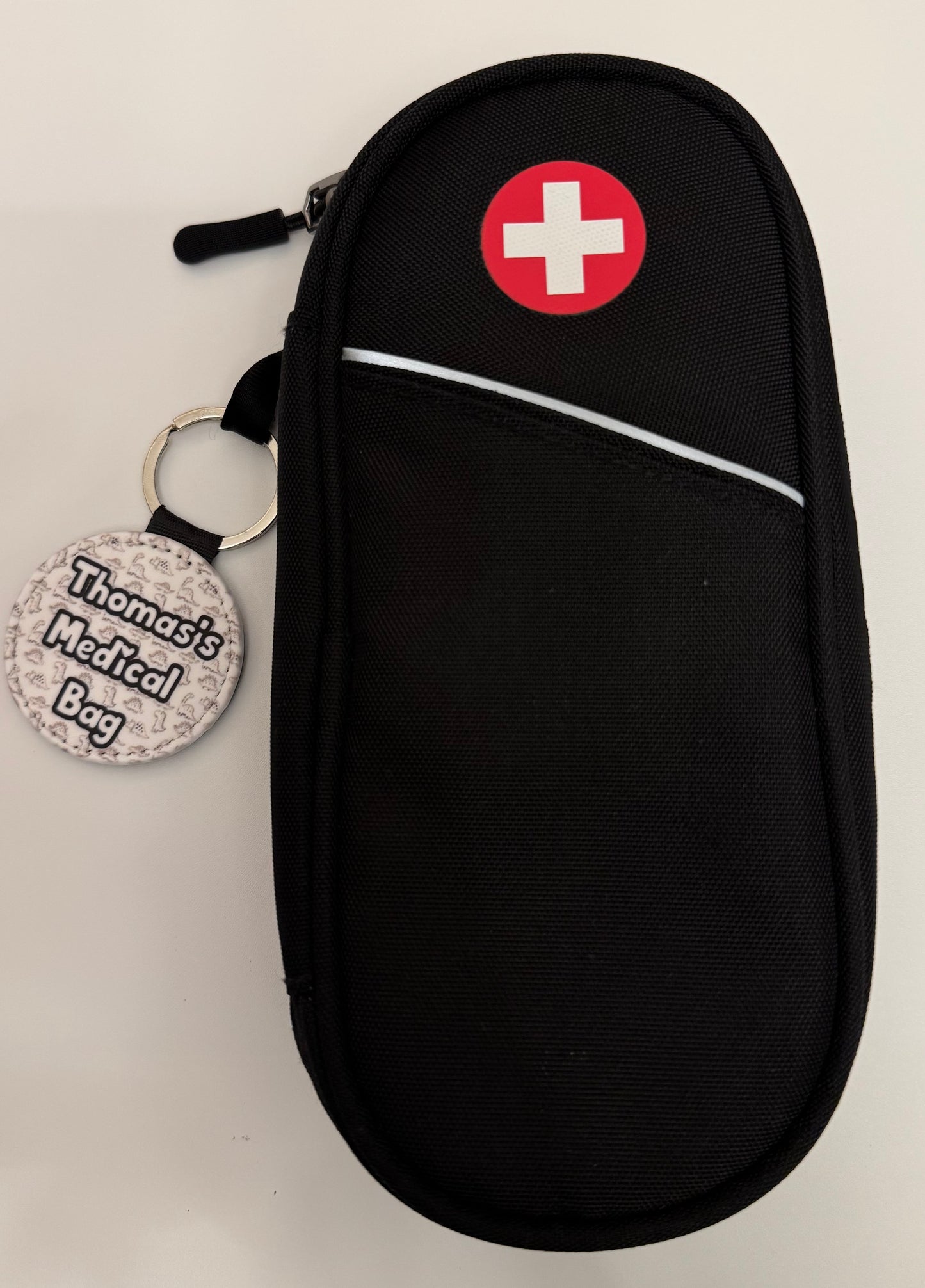 Dinos Mini personalised bag tag - “your NAME! Medical bag” 5cm medical bag tag!