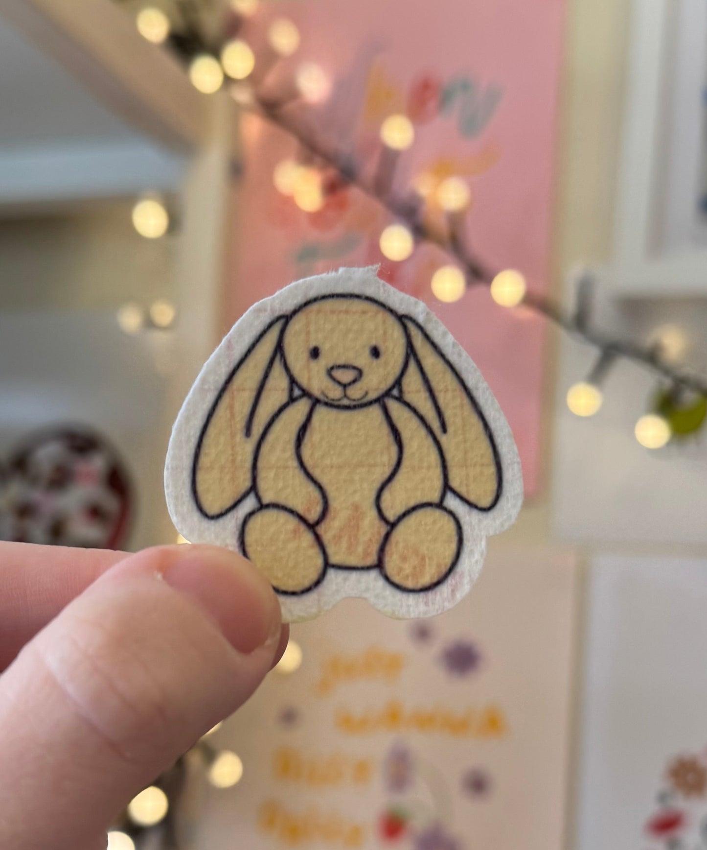 Jellycat bunny Tubie tape hypafix stickers