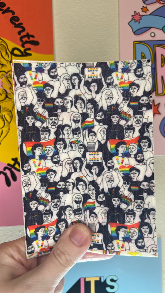 Pride black and white celebration lgbt love is love Tubie tape