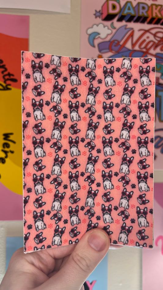 French bull dogs pink Tubie tape