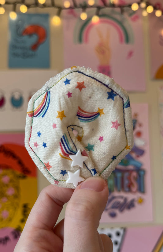 Rainbow shooting stars Tubie pad