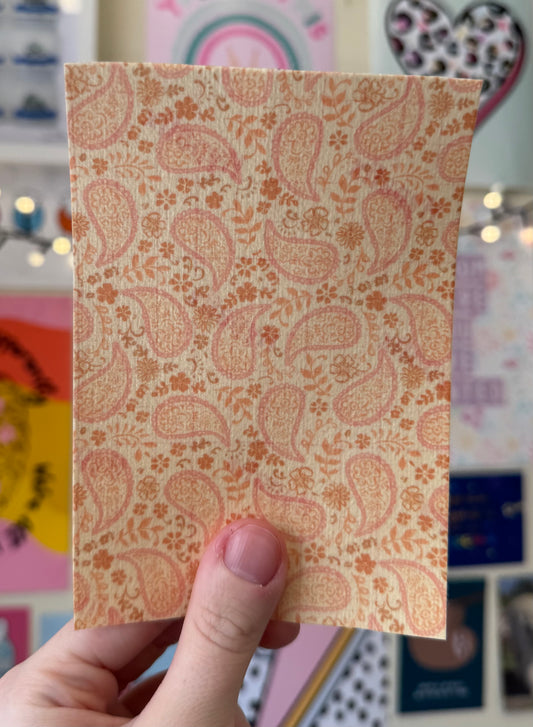 Pink paisley calm raindrop Tubie tape