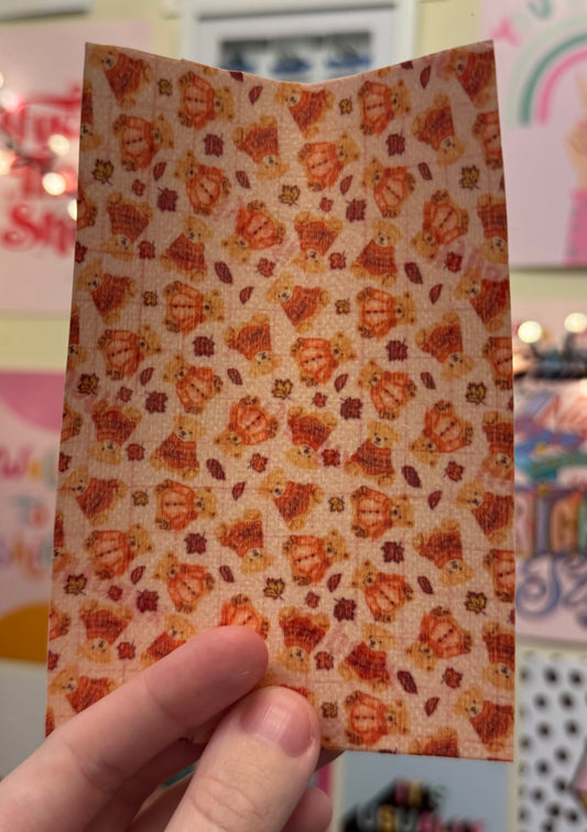 Cozy teddy bears autumn tubie tape