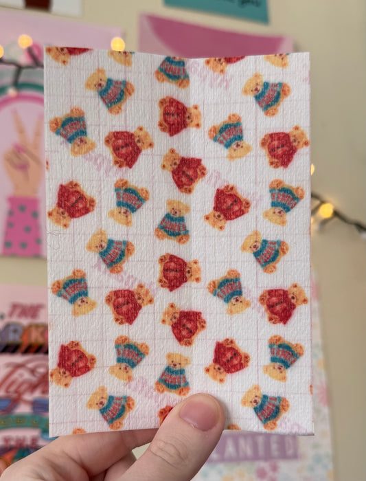 Teddy bears in jumpers tubie tape