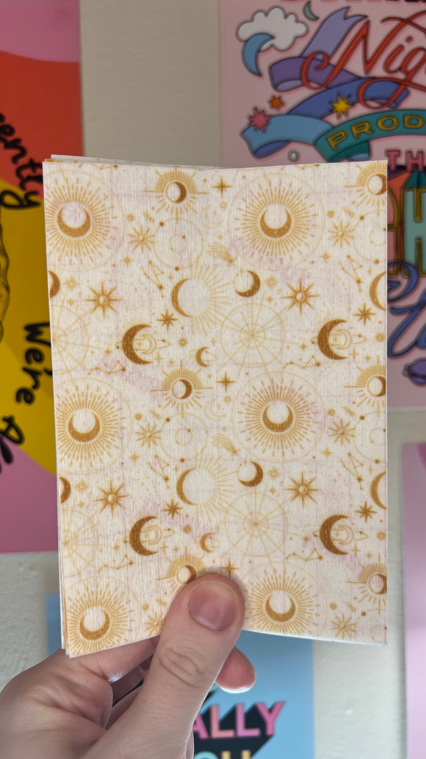 Celestial moons, suns and compasses Tubie tape