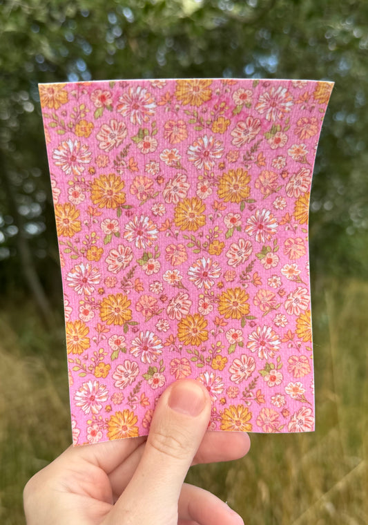 Summer flowers, on little purple tubie tape