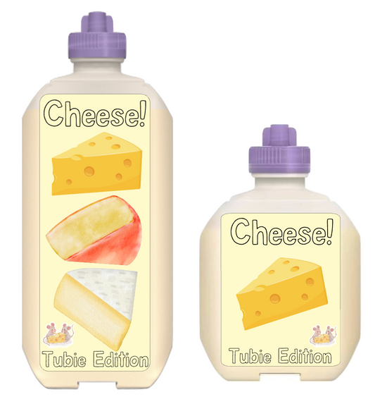 (Nestle Peptamen) cheese tubie edition - Foodie al Tubie (feed bottle stickers)
