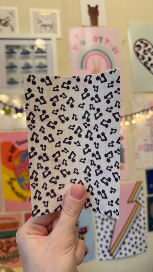 Musical notes tubie tape