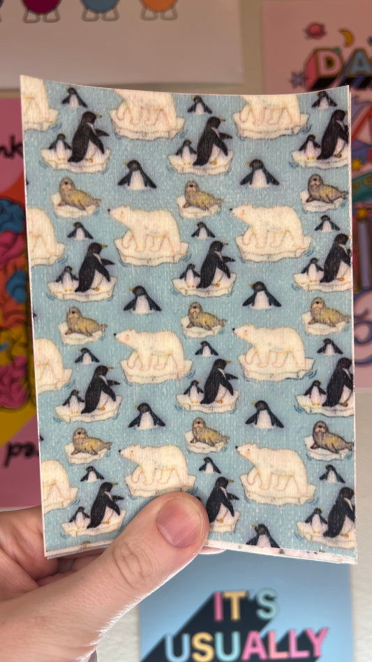 Arctic Animals on iceburgs Tubie tape