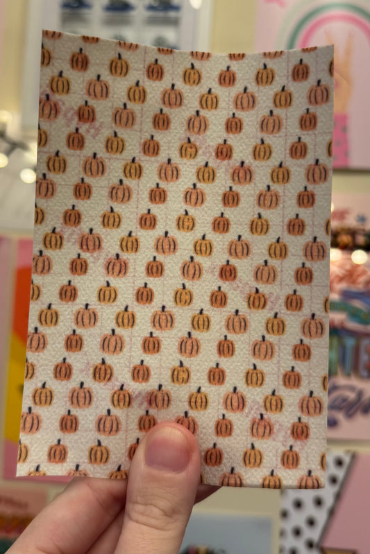 Cute little pink & orange pumpkins Halloween tubie tape