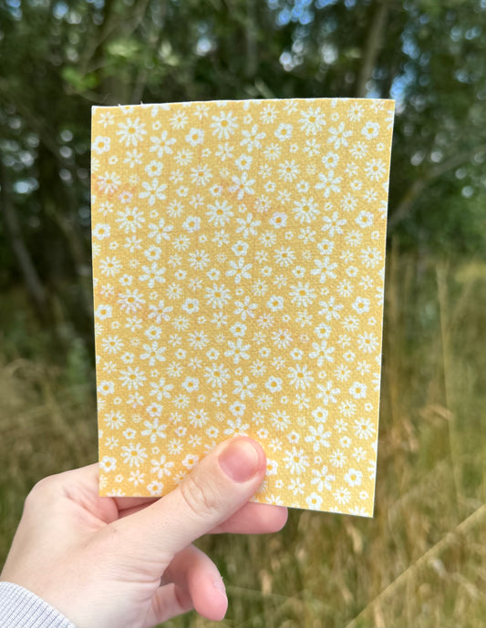 Yellow flowers cute pastel tubie tape collection