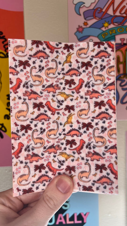 Pink dinosaurs multiple dinos Tubie tape