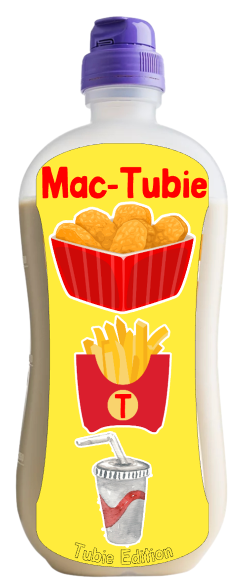 Mac-Tubie “CHICKEN NUGGET” tubie edition - Foodie al  tubie feed bottle stickers