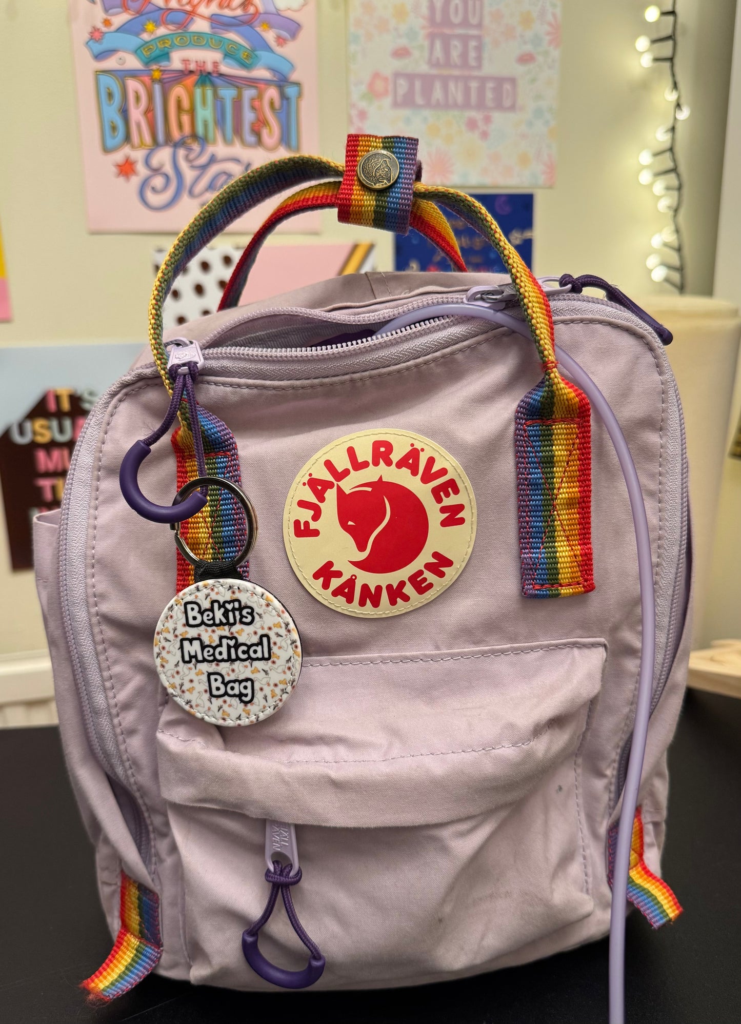 Cute ducks & ducklings Mini personalised bag tag - “your NAME! Medical bag” 5cm medical bag tag!