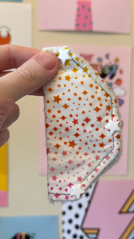Rainbow ombré stars pink, red and orange Port covers