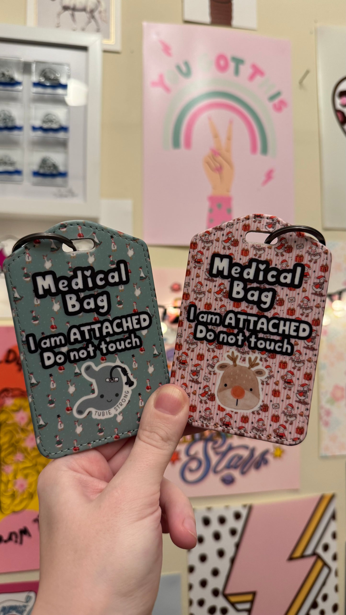Create Your Own Christmas Medical Bag Tag