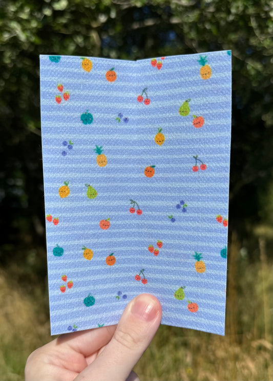 Adorable fruits cherrys, pineapple Cute food tubie tape