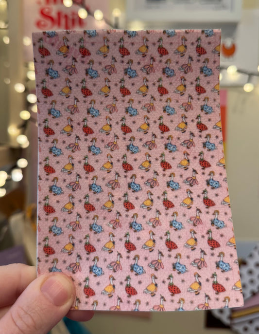 Silly floral summer duck Tubie tape