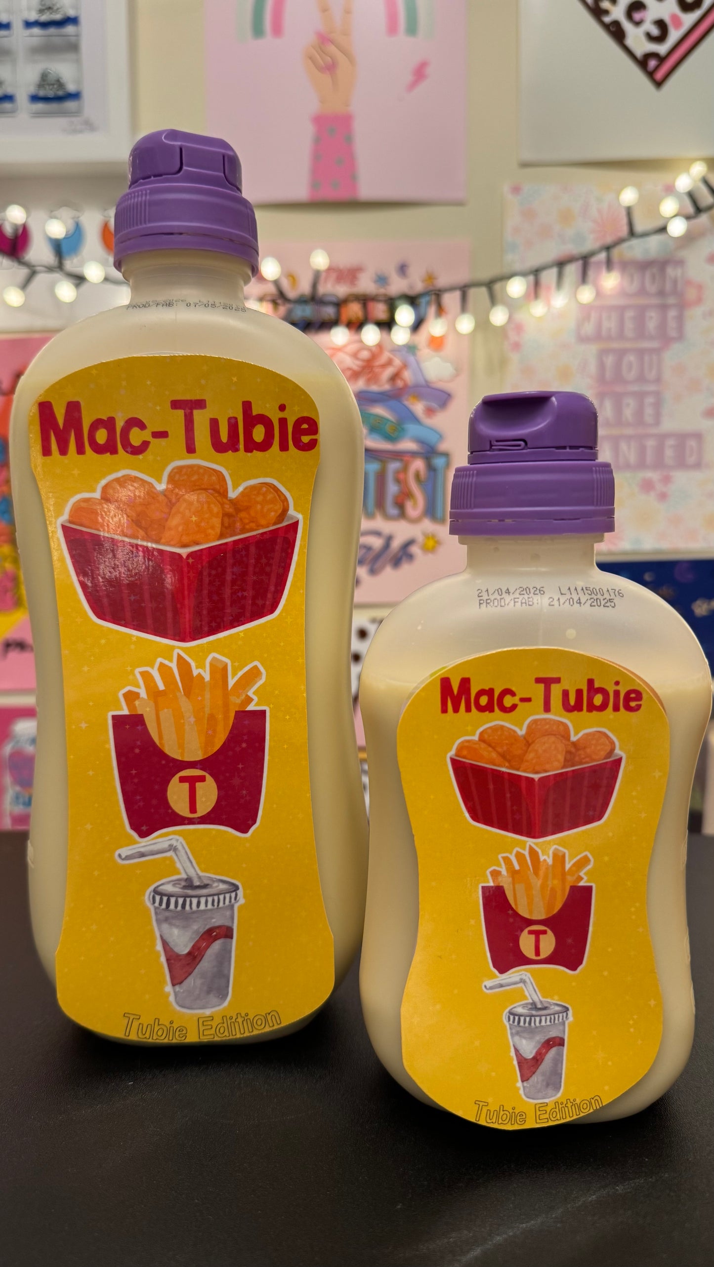 Mac-Tubie “CHICKEN NUGGET” tubie edition - Foodie al  tubie feed bottle stickers