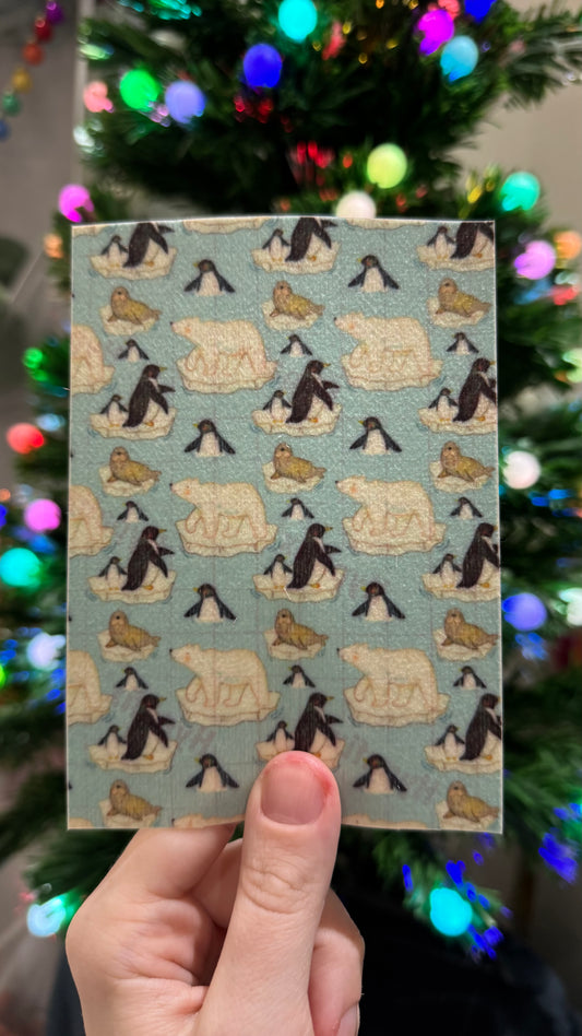 Iceberg friends, (polar bears, penguins & walrus) Winter Tubie tape collection