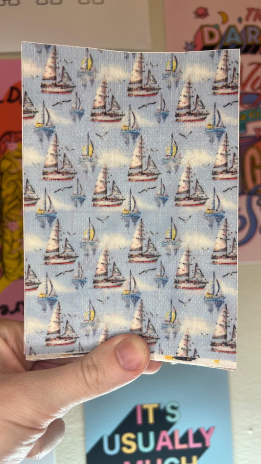 Sailing boats sea Tubie tape