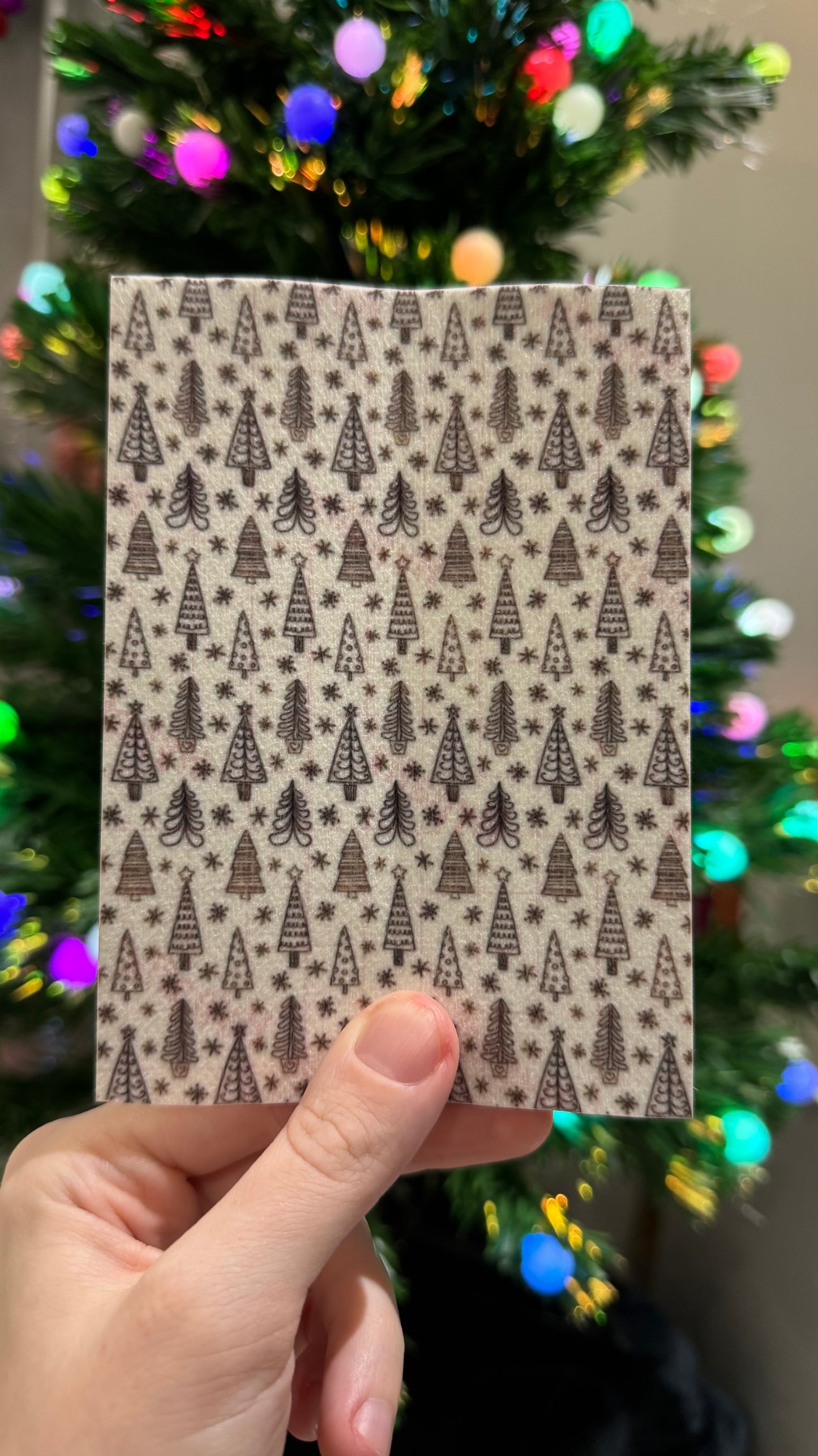 Christmas trees black&white Winter Tubie tape collection