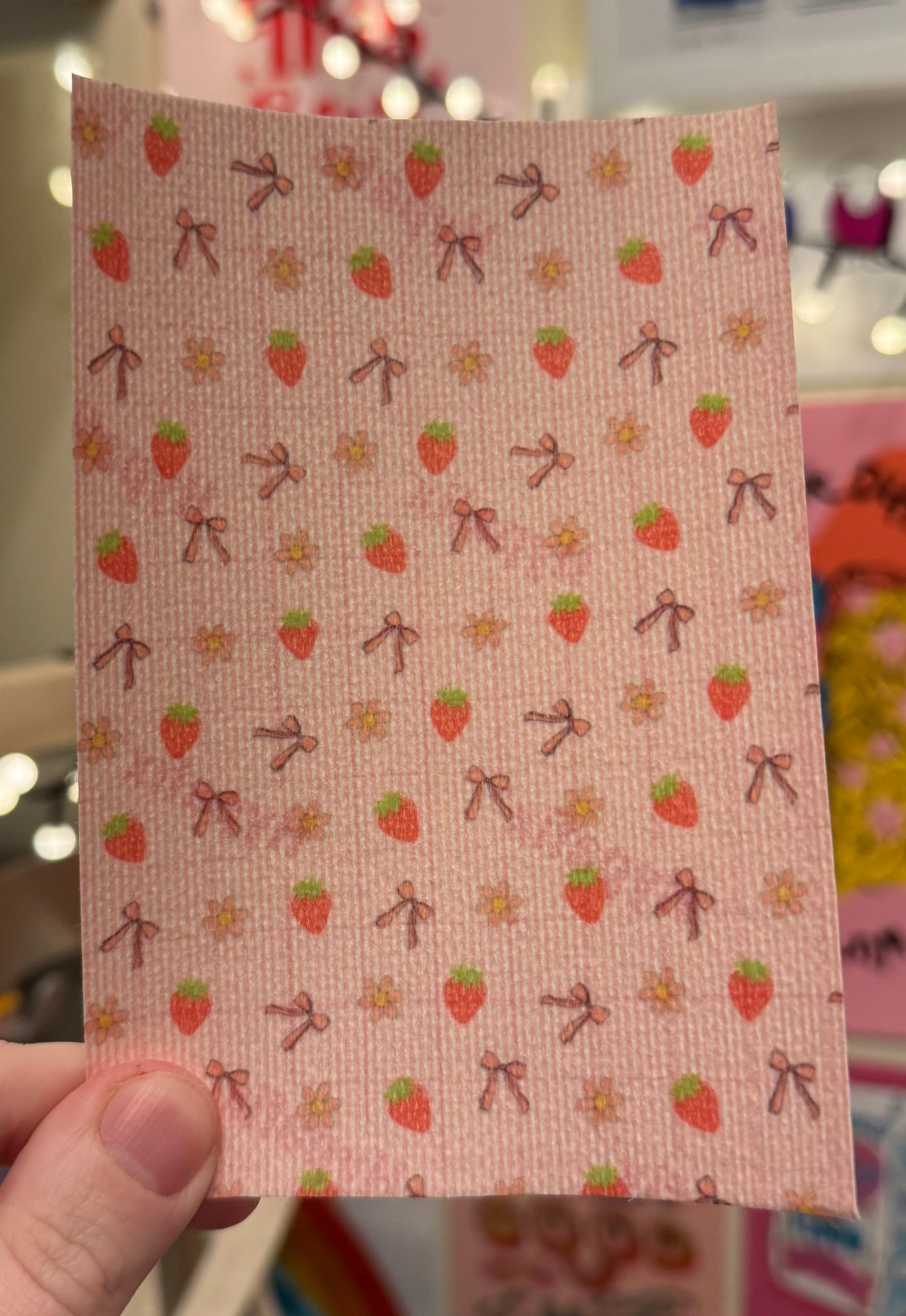 Happy summers bows, strawberry’s and flowers Tubie tape