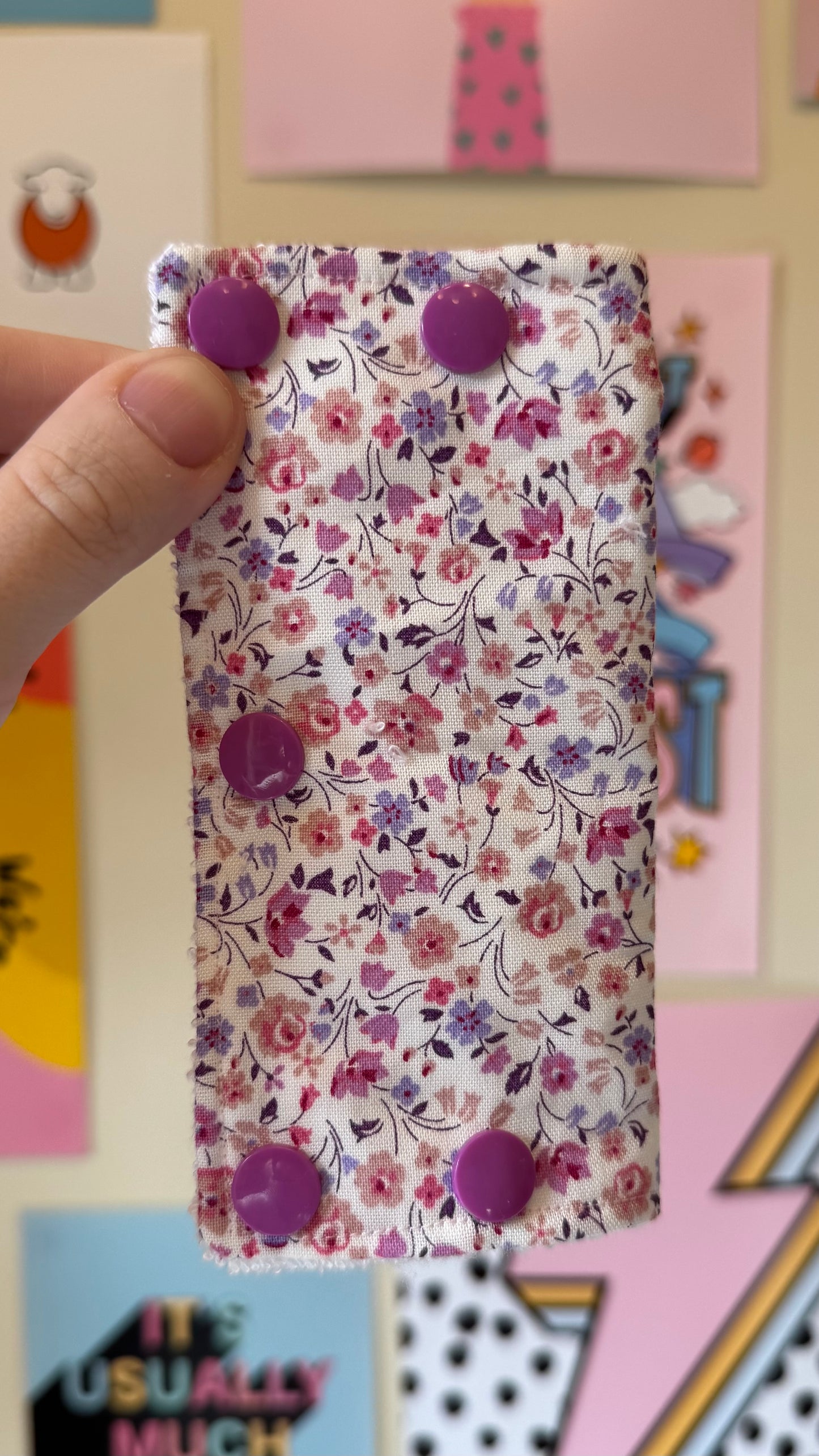 Liberty London pink floral Large port cover