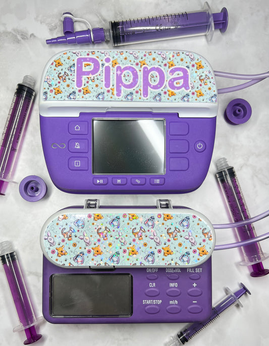Winnie the Pooh personalised Nutricia infinity and infinity 3 pump sticker