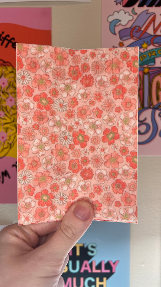 Small pink flowers Tubie tape