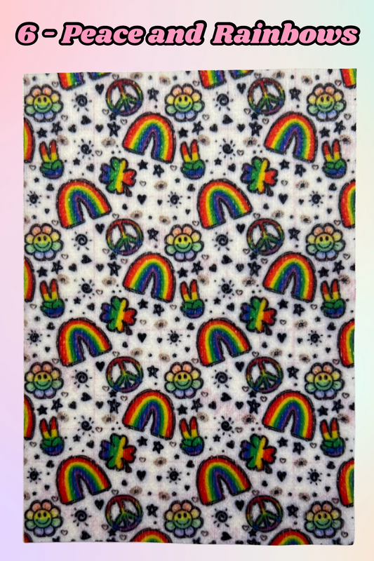 Rainbow and peace Tubie tape