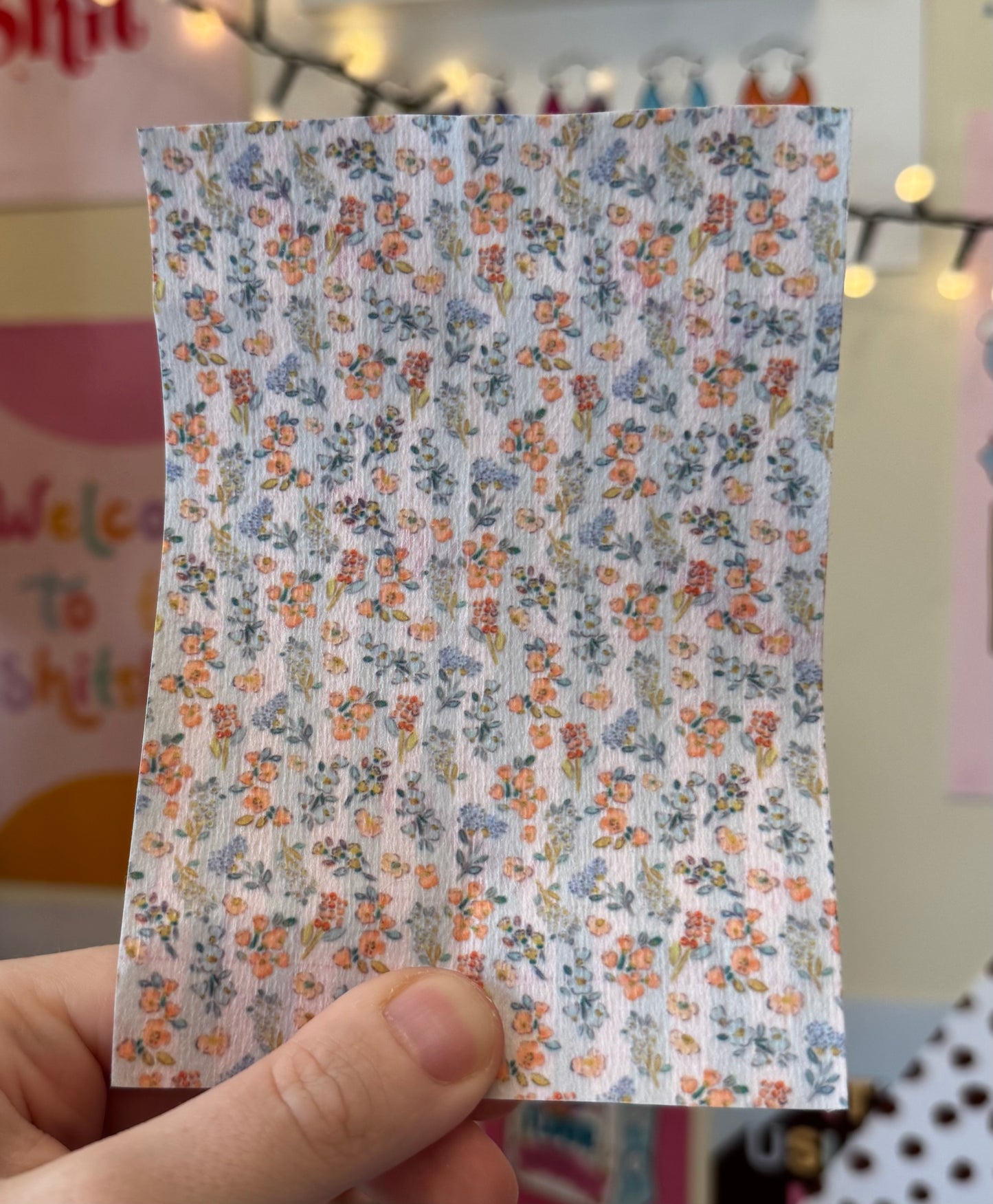 Cute blue billie watercolour floral summer Tubie tape