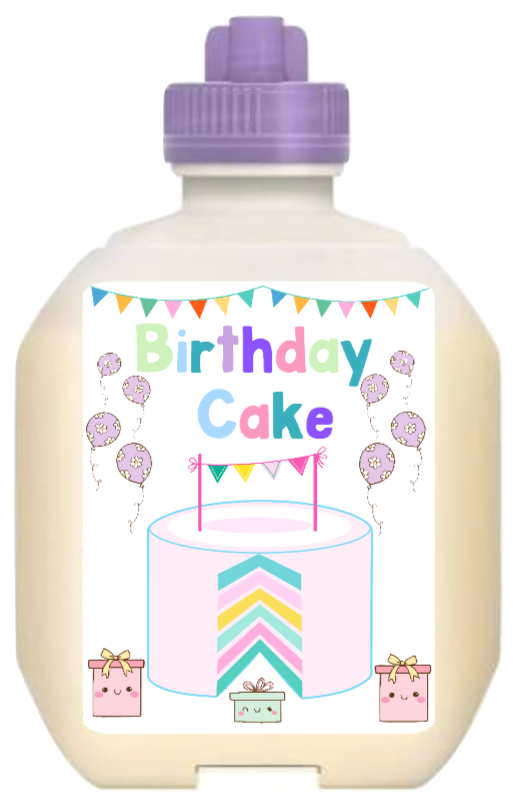 (Nestle Peptamen) Birthday cake tubie edition - Foodie al Tubie (feed bottle stickers)