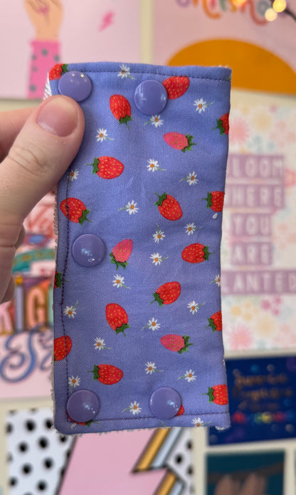Strawberry’s on purple summer Large port cover