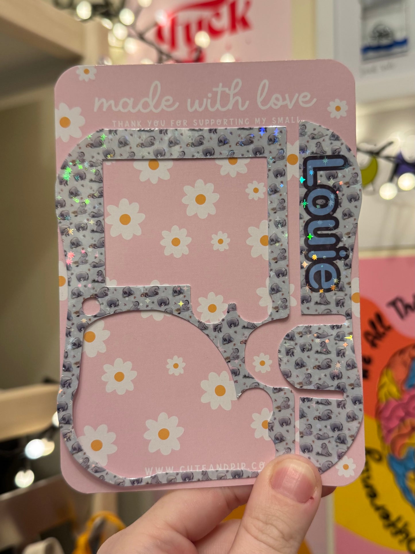 Eeyore Winnie the Pooh Personalised Abbott pump sticker