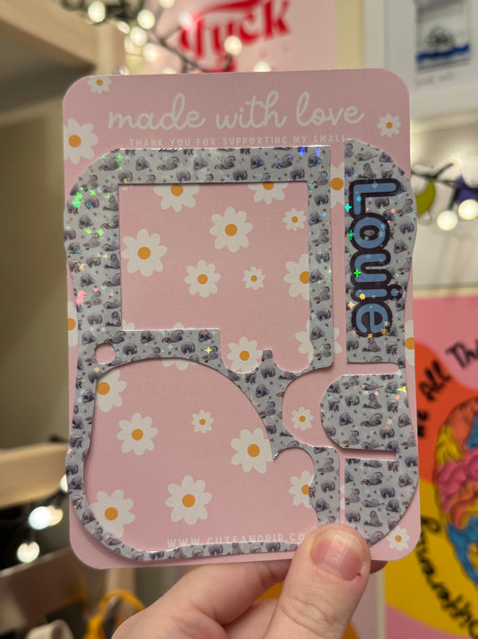 Eeyore Winnie the Pooh Personalised Abbott pump sticker