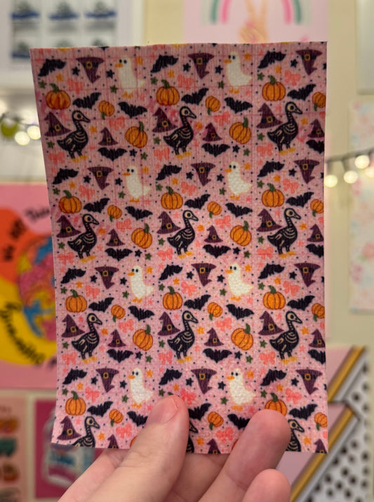Pink fancy dress Halloween ducks tubie tape
