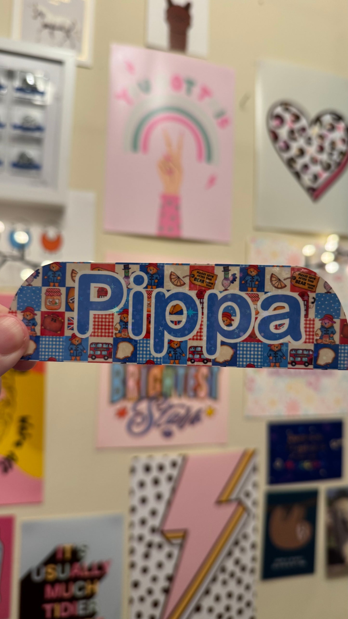 personalised Paddington bear Nutricia infinity and infinity 3 pump sticker