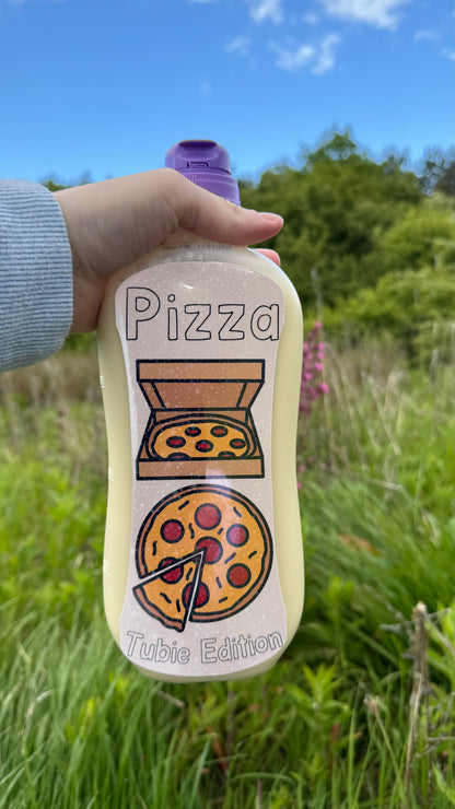 Pizza Tubie edition - Foodie al Tubie (feed bottle stickers)