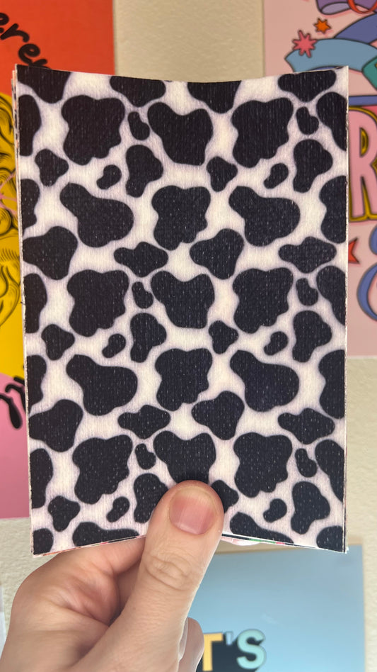 Black and white cow print Tubie tape