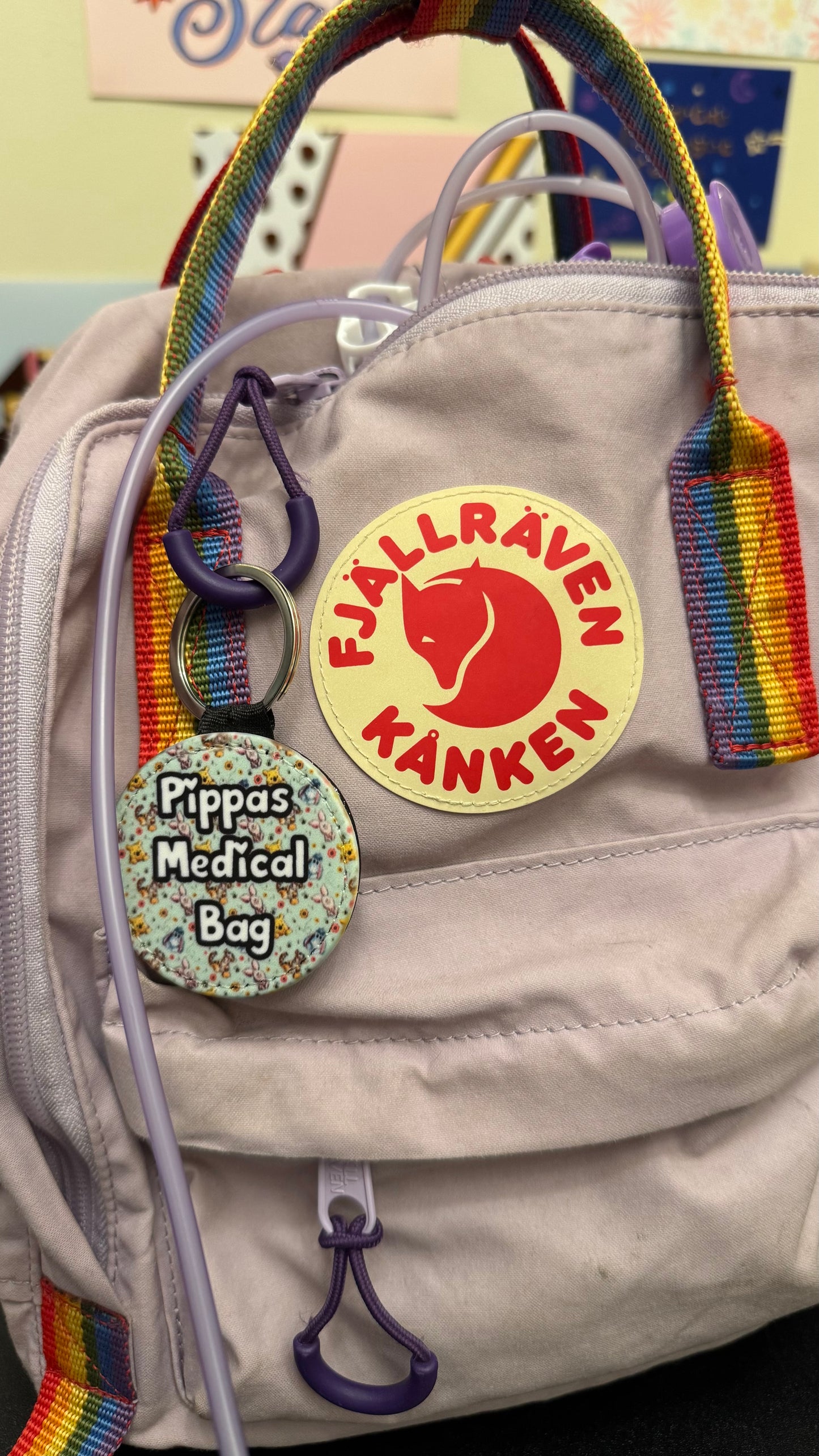 Winnie the Pooh and friends Mini personalised bag tag- “Your NAME! Medical bag” 5cm medical bag tag!