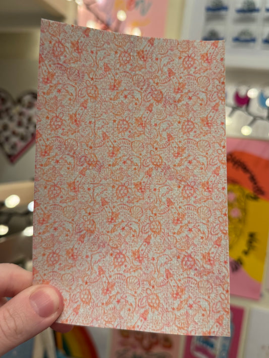 Pink ocean doodles Tubie tape